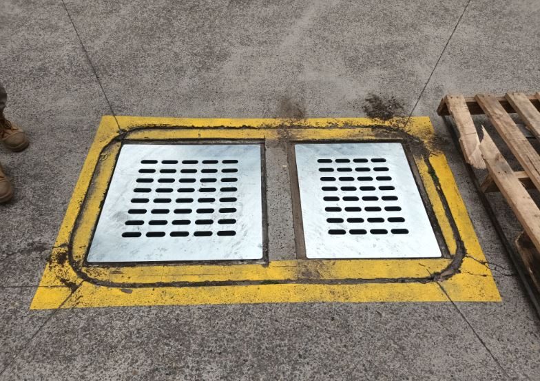 keenworx metal fabricated grates on floor sydney